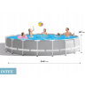 Каркасный бассейн INTEX Prism Frame 26720, Ø427×107 см, насос, лестница, тент